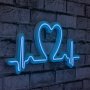 WALLXPERT Zidna LED dekoracija Love Rhythm Blue - slika 1