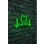 WALLXPERT Zidna LED dekoracija Love Rhythm Green - slika 2