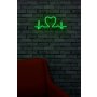 WALLXPERT Zidna LED dekoracija Love Rhythm Green - slika 3