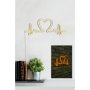 WALLXPERT Zidna LED dekoracija Love Rhythm Yellow - slika 4