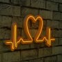 WALLXPERT Zidna LED dekoracija Love Rhythm Yellow - slika 1