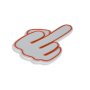 WALLXPERT Zidna LED dekoracija Middle Finger Red - slika 5