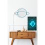 WALLXPERT Zidna LED dekoracija Saturn Blue - slika 3