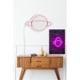 WALLXPERT Zidna LED dekoracija Saturn Pink - slika 3