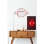 WALLXPERT Zidna LED dekoracija Saturn Red - slika 3