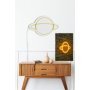 WALLXPERT Zidna LED dekoracija Saturn Yellow - slika 3
