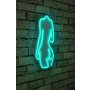 WALLXPERT Zidna LED dekoracija Sexy Woman Blue - slika 2