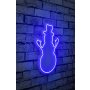 WALLXPERT Zidna LED dekoracija Snowman Blue - slika 2