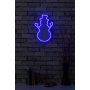 WALLXPERT Zidna LED dekoracija Snowman Blue - slika 3