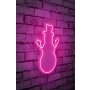 WALLXPERT Zidna LED dekoracija Snowman Pink - slika 2