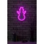 WALLXPERT Zidna LED dekoracija Snowman Pink - slika 3