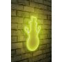 WALLXPERT Zidna LED dekoracija Snowman Yellow - slika 2