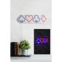 WALLXPERT Zidna LED dekoracija Briscambille Poker Suits Multicolor - slika 4