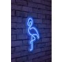 WALLXPERT Zidna LED dekoracija Flamingo Blue - slika 2