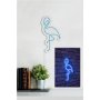 WALLXPERT Zidna LED dekoracija Flamingo Blue - slika 3