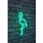 WALLXPERT Zidna LED dekoracija Flamingo Green - slika 2