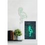 WALLXPERT Zidna LED dekoracija Flamingo Green - slika 3