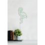 WALLXPERT Zidna LED dekoracija Flamingo Green - slika 5