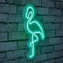 WALLXPERT Zidna LED dekoracija Flamingo Green - slika 1