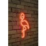 WALLXPERT Zidna LED dekoracija Flamingo Red - slika 2