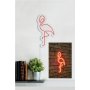 WALLXPERT Zidna LED dekoracija Flamingo Red - slika 3