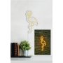 WALLXPERT Zidna LED dekoracija Flamingo Yellow - slika 3