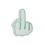 WALLXPERT Zidna LED dekoracija Middle Finger Green - slika 5