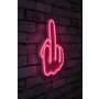 WALLXPERT Zidna LED dekoracija Middle Finger Pink - slika 2
