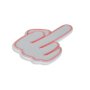 WALLXPERT Zidna LED dekoracija Middle Finger Pink - slika 5