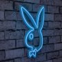 WALLXPERT Zidna LED dekoracija Playboy Blue - slika 1