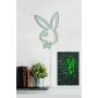 WALLXPERT Zidna LED dekoracija Playboy Green - slika 4