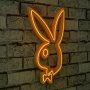 WALLXPERT Zidna LED dekoracija Playboy Yellow - slika 1