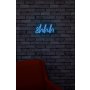 WALLXPERT Zidna LED dekoracija Shhh Blue - slika 3