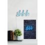 WALLXPERT Zidna LED dekoracija Shhh Blue - slika 4