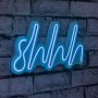 WALLXPERT Zidna LED dekoracija Shhh Blue - slika 1