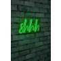 WALLXPERT Zidna LED dekoracija Shhh Green - slika 2
