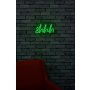 WALLXPERT Zidna LED dekoracija Shhh Green - slika 3