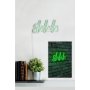 WALLXPERT Zidna LED dekoracija Shhh Green - slika 4