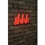 WALLXPERT Zidna LED dekoracija Shhh Red - slika 2