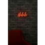 WALLXPERT Zidna LED dekoracija Shhh Red - slika 3