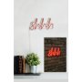 WALLXPERT Zidna LED dekoracija Shhh Red - slika 4