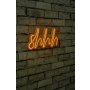 WALLXPERT Zidna LED dekoracija Shhh Yellow - slika 2