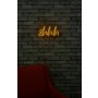 WALLXPERT Zidna LED dekoracija Shhh Yellow - slika 3