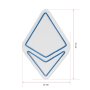 WALLXPERT Zidna LED dekoracija Ethereum Sign Blue - slika 5