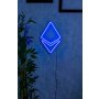 WALLXPERT Zidna LED dekoracija Ethereum Sign Blue - slika 1