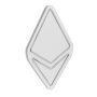 WALLXPERT Zidna LED dekoracija Ethereum Sign White - slika 4