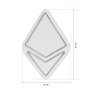WALLXPERT Zidna LED dekoracija Ethereum Sign White - slika 5