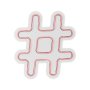 WALLXPERT Zidna LED dekoracija Hashtag Pink - slika 3