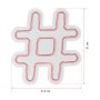 WALLXPERT Zidna LED dekoracija Hashtag Pink - slika 5