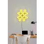 WALLXPERT Zidna LED dekoracija Hashtag Yellow - slika 2